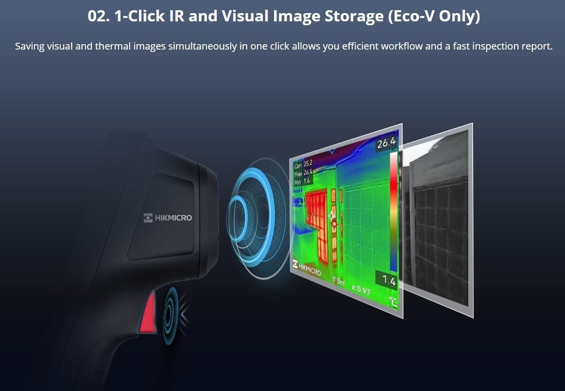 HIKMICRO ECO-V Thermal Image Camera 25Hz 2.4" Screen