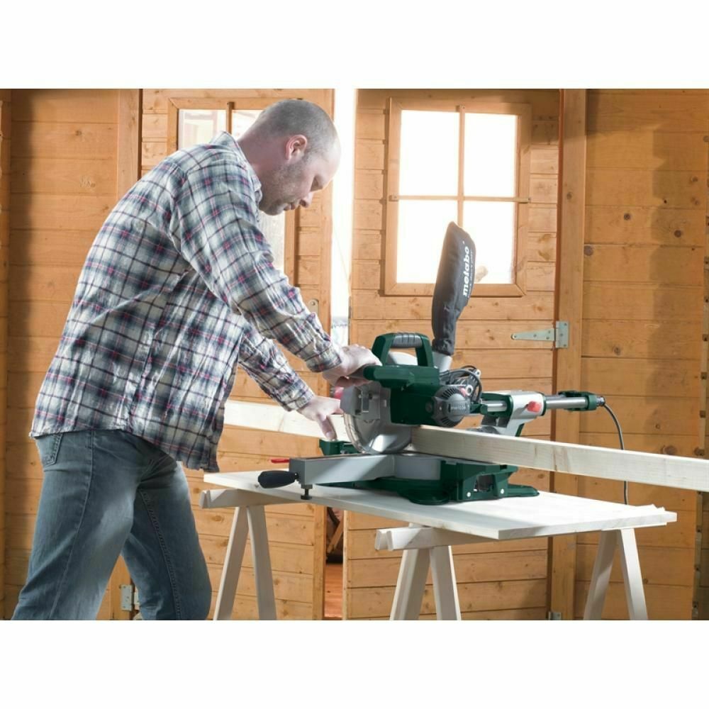 METABO KGS-216MN 1500w Compound Sliding Laser Mitre 216mm Chop Saw 240volt BAY20