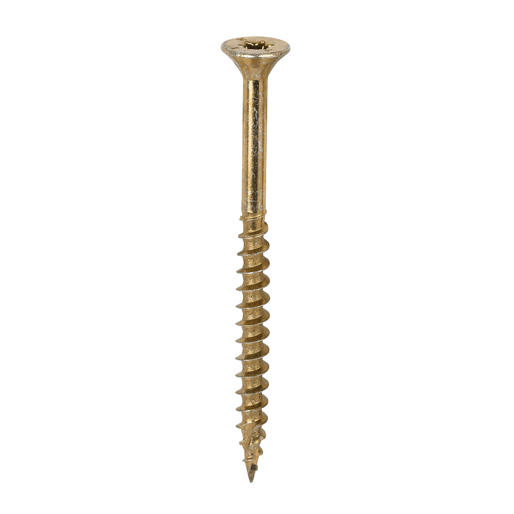 C2 Clamp-Fix Multi-Purpose Premium Screws - TX - Double Countersunk - Yellow, 6.0 x 80