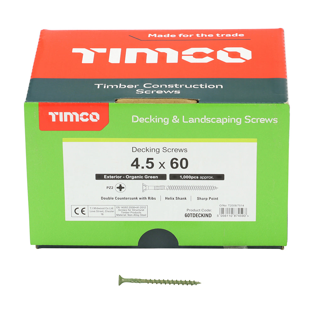 TIMCO Decking Industry Pack, 4.5 x 60
