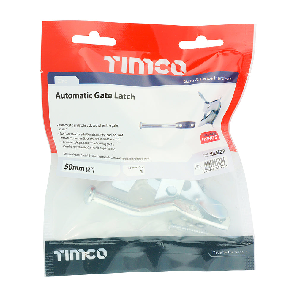 Automatic Gate Latch - Zinc