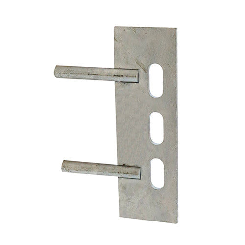 Gravel Board Clip - Twin Pin - Galvanised