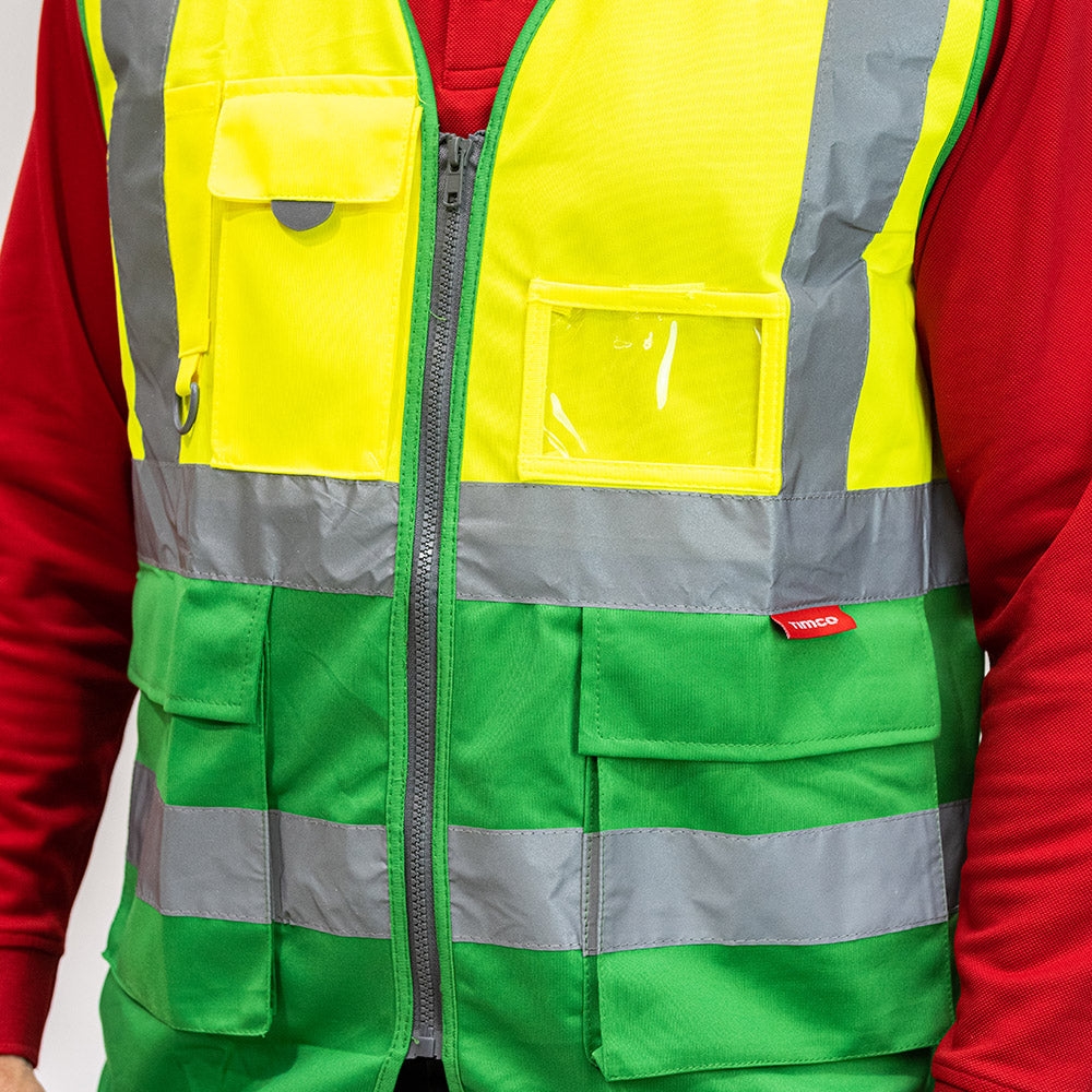 Hi-Visibility Executive Vest - Yellow & Green, XXX Large