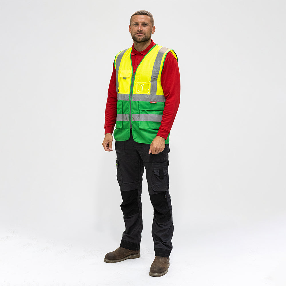 Hi-Visibility Executive Vest - Yellow & Green, XXXX Large