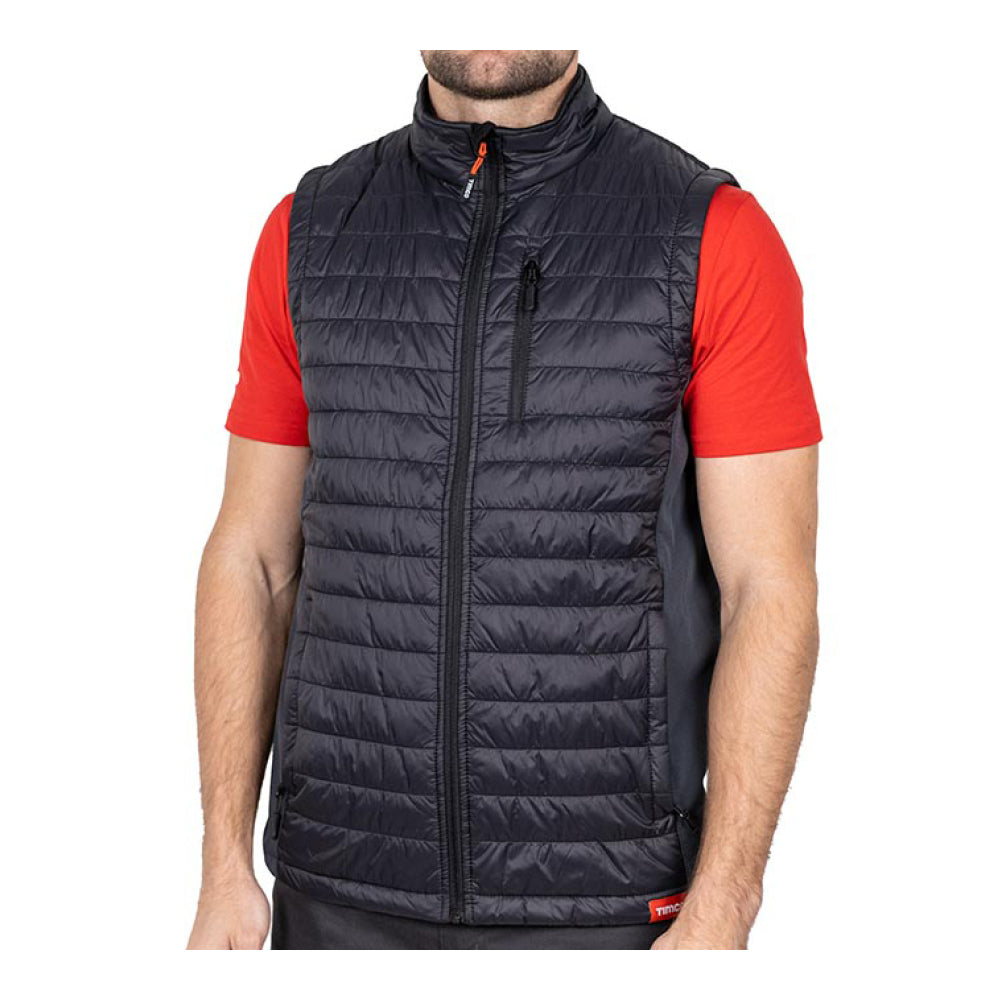 Padded Bodywarmer - Grey/Black, X Large