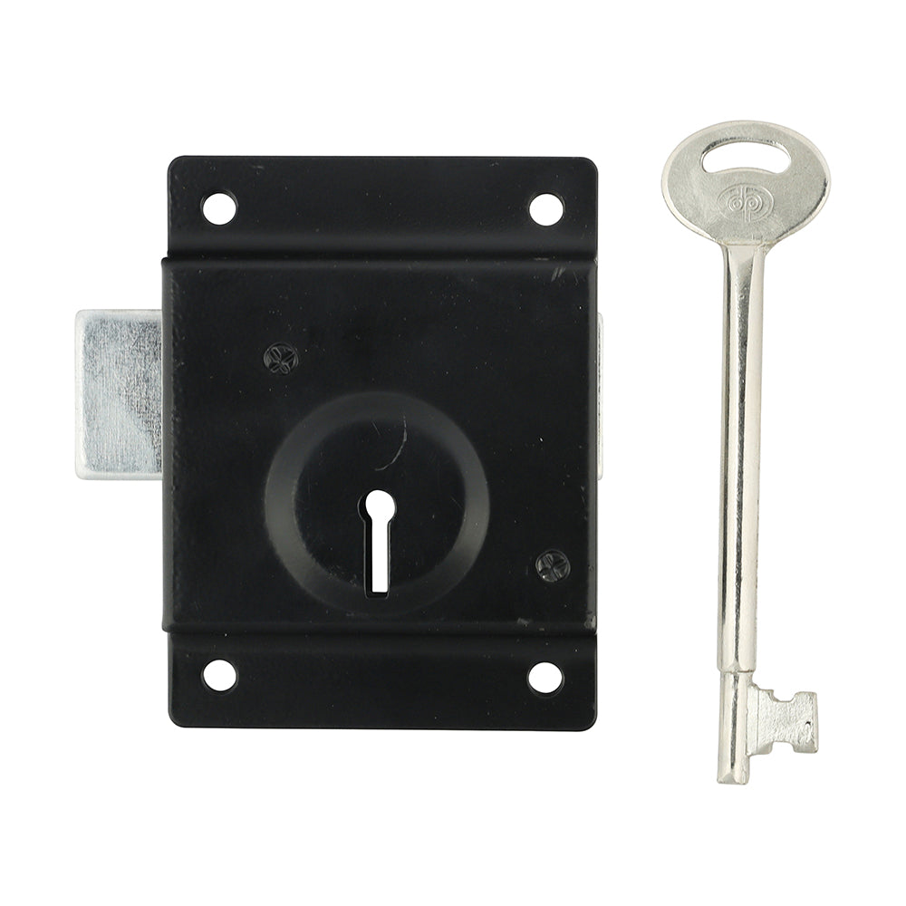 Press Lock with Extra Long Keys - Epoxy Black