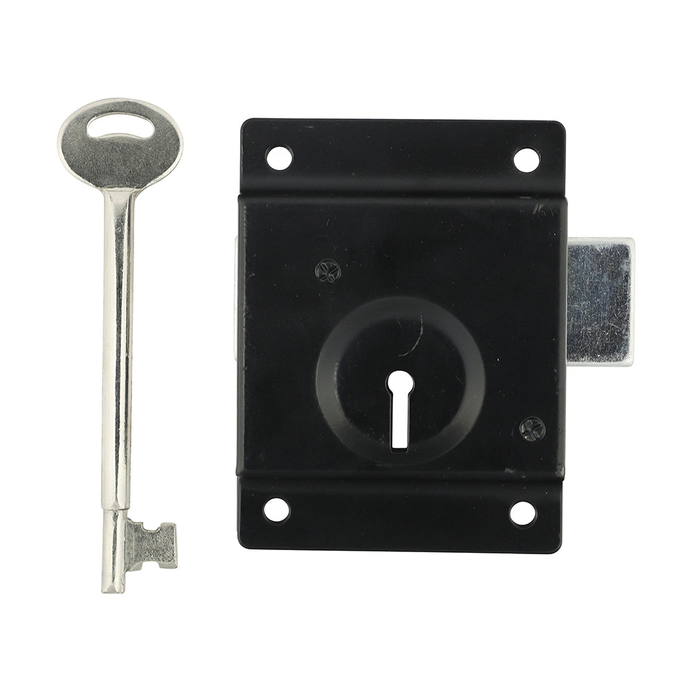 Press Lock with Extra Long Keys - Epoxy Black