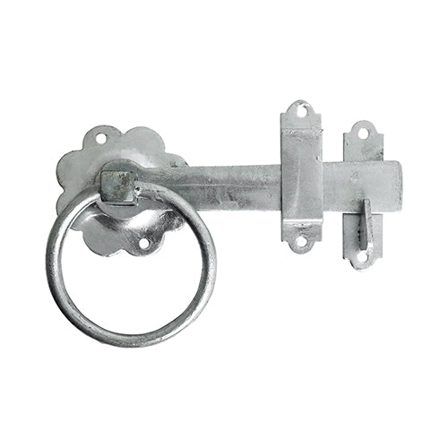 Ring Gate Latch - Plain - Hot Dipped Galvanised