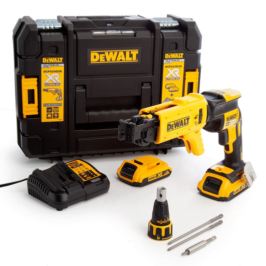 Dewalt DCF620D2K 18V Brushless Drywall Collated Screwdriver (2 x 2.0Ah Batteries)