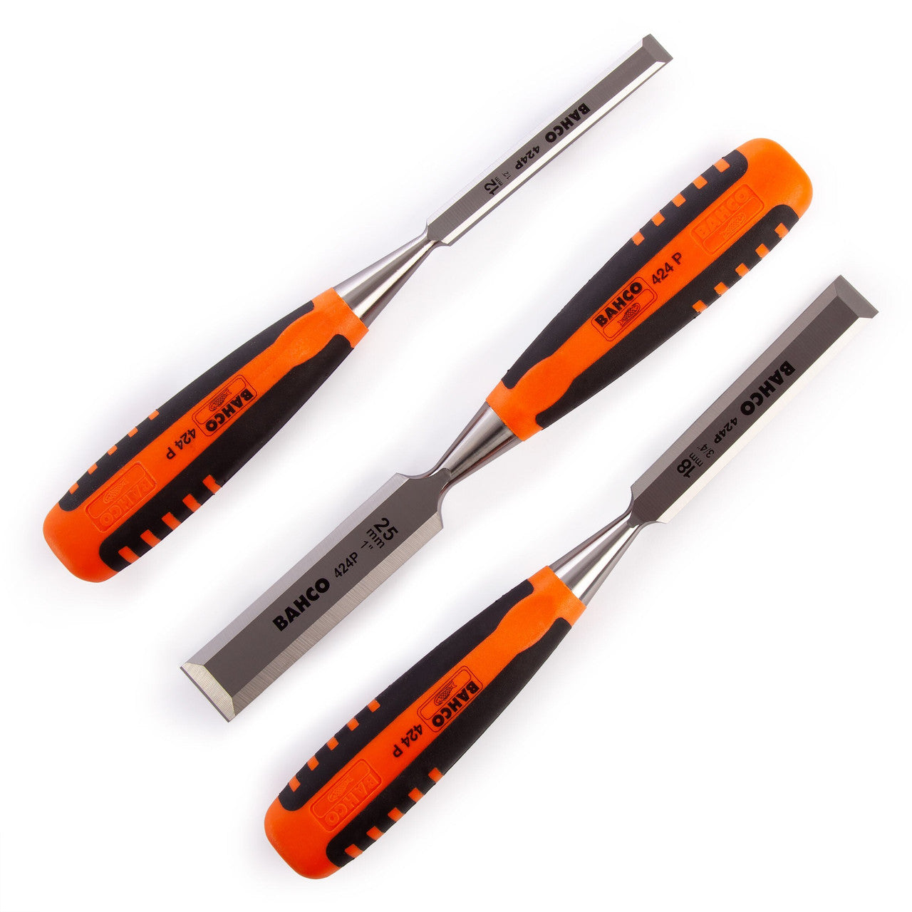 Bahco 424P-S3-EUR Bevel Edge Chisel (Set of 3)