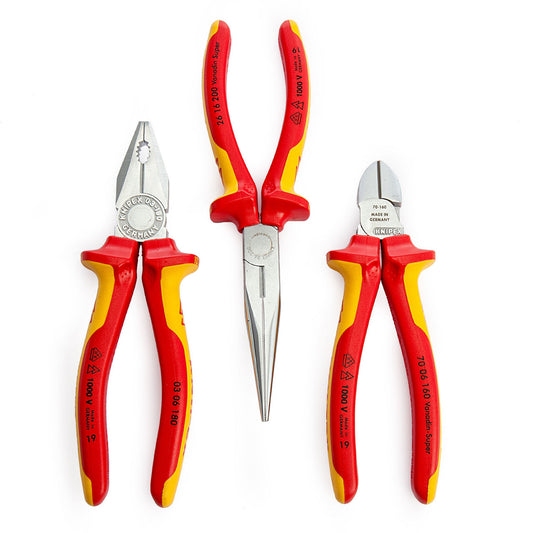 Knipex 002012 Electro VDE Plier Set (3 Piece)