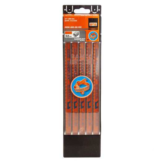Bahco 3906 Sandflex HSS Bi-Metal Hacksaw Blades 12" X 32TPI (100 Pack)