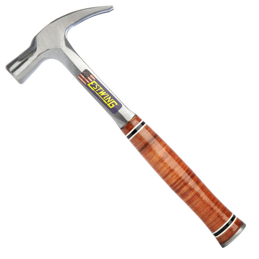 Estwing E24S Straight Claw Hammer with Leather Grip 24oz
