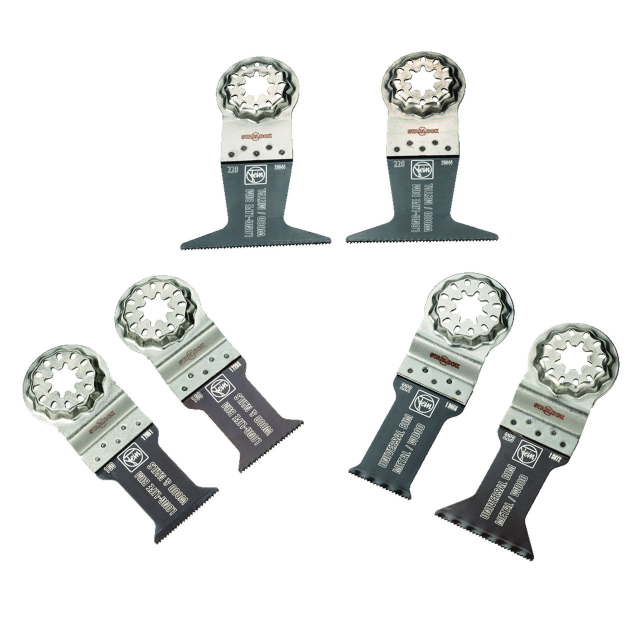 Fein 35222967010 Best of E-Cut Starlock for Wood and Metal (6 Piece)