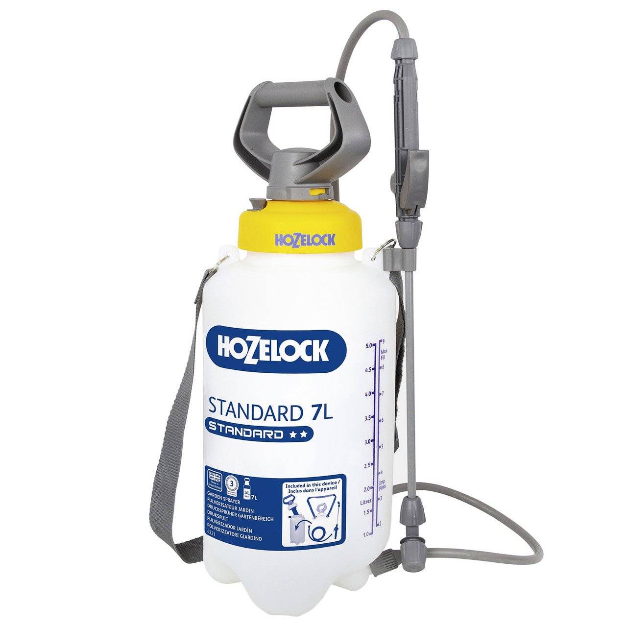 Hozelock 4231 Standard Pressure Sprayer 7 Litres