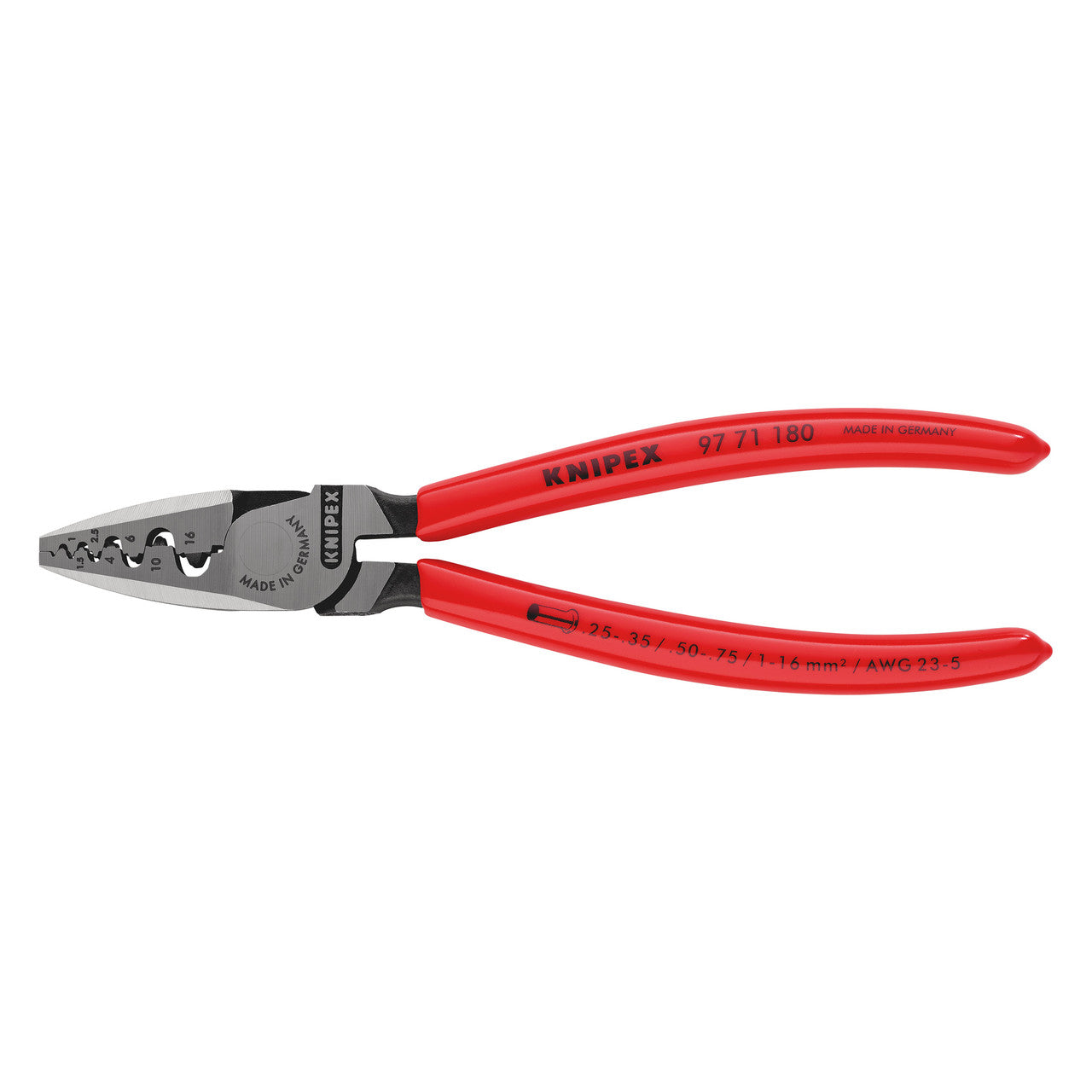 Knipex 9771180 Crimping Pliers for Wire Ferrules 180mm