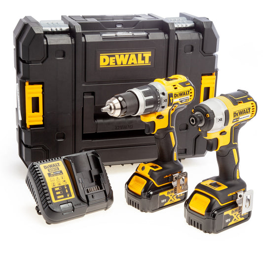 Dewalt DCK266M2T 18V XR Combi Drill & Impact Driver Twin Pack (2 x 4.0Ah Batteries) in TSTAK Box