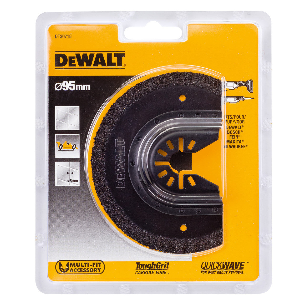 Dewalt DT20718 Carbide Segment Multi-Tool Saw Blade 95mm