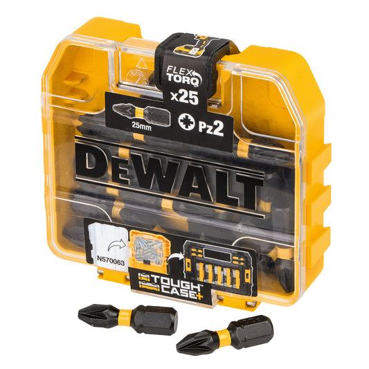 Dewalt DT70556T Extreme FLEXTORQ PZ2 Screwdriver Bits 25mm (Pack of 25)