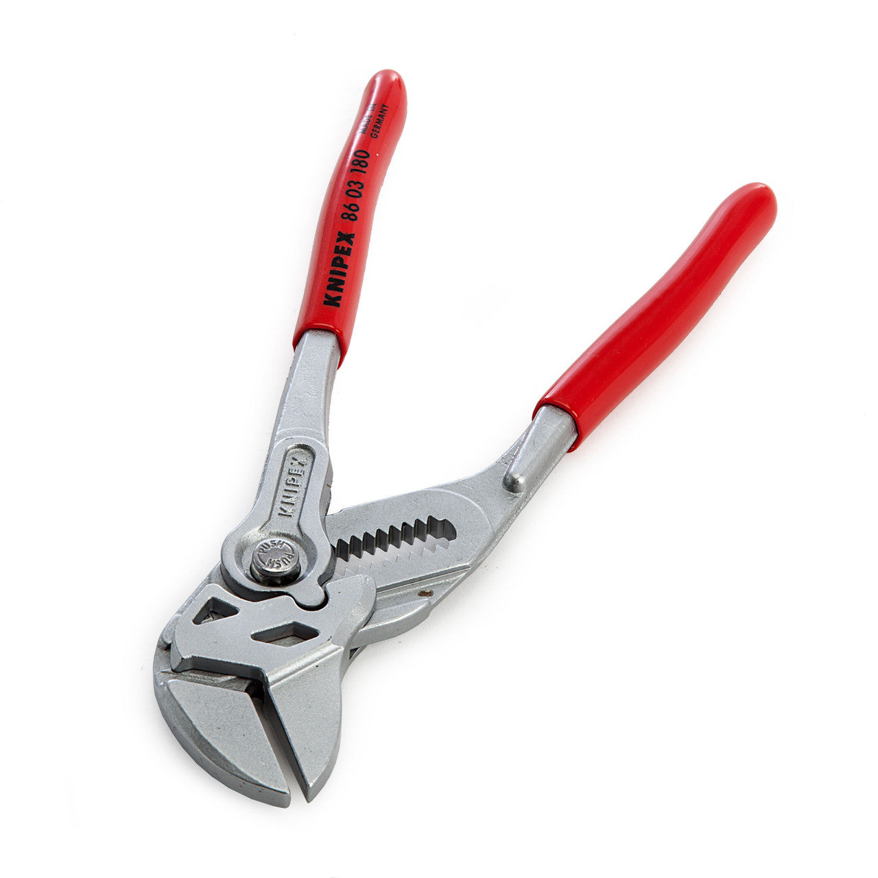 Knipex 8603180SB Pliers + Wrench 2 in 1 Tool Chrome Plated 180mm